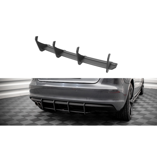 Maxton Design "Street Pro" difuzor zadního nárazníku pro Audi A3 8V, plast ABS bez povrchové úpravy, Sportback