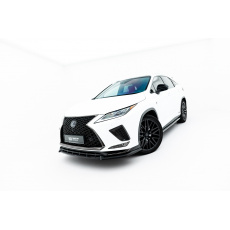 Maxton Design spoiler pod přední nárazník pro Lexus RX F-Sport Mk4 Facelift, černý lesklý plast ABS