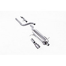 Milltek Sport výfukový systém OPF/GPF Back s rezonátorem pro Ford Fiesta Mk8 1.0T EcoBoost ST-Line 3/5-dvéř. (155ps Hybrid s OPF/GPF) 2020-2024, GT-90 titanová koncovka