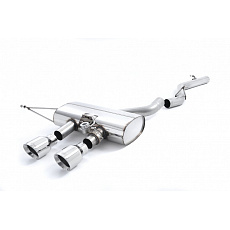 Milltek Sport výfukový systém cat-back bez rezonátoru (hlasitější) pro Volkswagen Golf Mk6 R 2.0 TFSI 270PS 2009-2013, typ koncovek: GT-100 leštěné