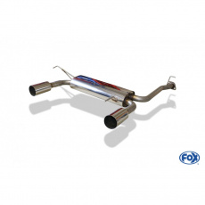 Fox Sportauspuff koncový tlumič výfuku s koncovkou 1x90 Typ 10 na obou stranách pro Honda Prelude BB9 s motorem 2.0, 2.2, 2.3