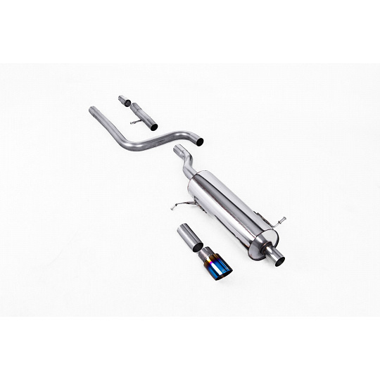 Milltek Sport výfukový systém OPF/GPF Back s rezonátorem pro Ford Fiesta Mk8 1.0T EcoBoost ST-Line 3/5-dvéř. (155ps Hybrid s OPF/GPF) 2020-2024, GT-90 titanově modrá koncovka Milltek Sport výfukový systém OPF/GPF Back s rezonátorem pro Ford Fiesta Mk8 1.0T EcoBoost ST-Line 3/5-dvéř. (155ps Hybrid s OPF/GPF) 2020-2024, GT-90 titanově modrá koncovka