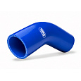 Samco Sport silikonové redukční koleno 45° s vnitřním průměrem 25 mm > 19 mm, barva: modrá
