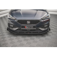 Maxton Design "Street Pro" spoiler pod přední nárazník s křidélky pro Seat Leon FR Mk4, plast ABS bez povrchové úpravy, s červenou linkou