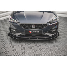 Maxton Design "Street Pro" spoiler pod přední nárazník s křidélky pro Seat Leon FR Mk4, plast ABS bez povrchové úpravy, s červenou linkou