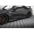Maxton Design "Street Pro" difuzory pod boční prahy pro Nissan GT-R R35 Facelift, plast ABS bez povrchové úpravy