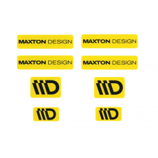 Maxton Design sada 3D samolepek 8 ks, barva: žlutá / black