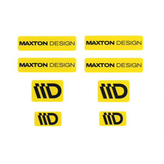 Maxton Design sada 3D samolepek 8 ks, barva: žlutá / black Maxton Design sada 3D samolepek 8 ks, barva: žlutá / black