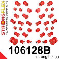106128B: Strongflex Kompletní sada polyuretanových silentbloků pro zavěšení 106128B: Strongflex Kompletní sada polyuretanových silentbloků pro zavěšení