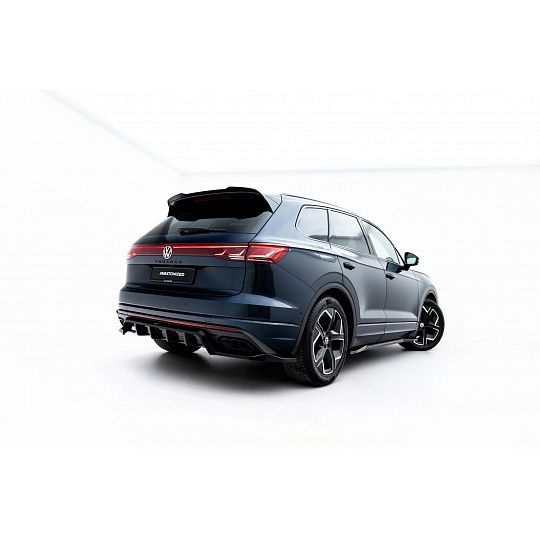 Maxton Design spoiler pod zadní nárazník s žebrováním pro Volkswagen Touareg Mk3 Elegance, černý lesklý plast ABS Maxton Design spoiler pod zadní nárazník s žebrováním pro Volkswagen Touareg Mk3 Elegance, černý lesklý plast ABS