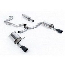 Milltek Sport výfukový systém cat-back s rezonátorem pro Volkswagen Jetta Mk7 (MQB) GLi 2.0T 2019-2024, typ koncovek: GT-100 černé