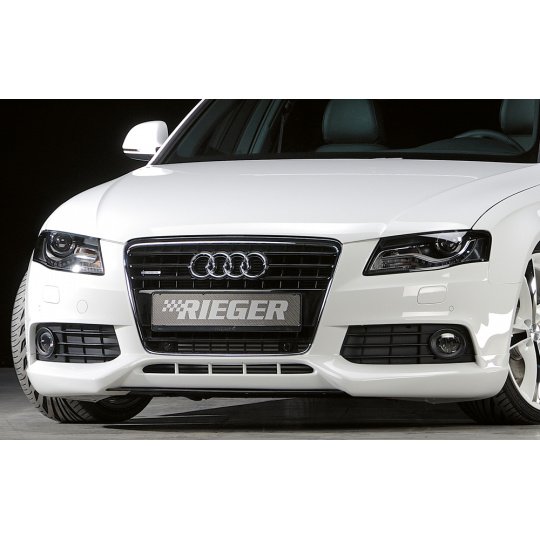 Rieger spoiler pod přední nárazník pro Audi A4 B8, B81 avant, sedan před faceliftem, r.v. 11/07-12/11, plast ABS bez povrchové úpravy, mimo S-Line