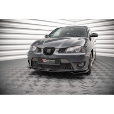 Maxton Design spoiler pod přední nárazník ver.3 pro Seat Ibiza Cupra Mk3, černý lesklý plast ABS