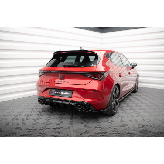 Maxton Design boční difuzory pod zadní nárazník ver.2 pro Cupra Leon, černý lesklý plast ABS, Hatchback