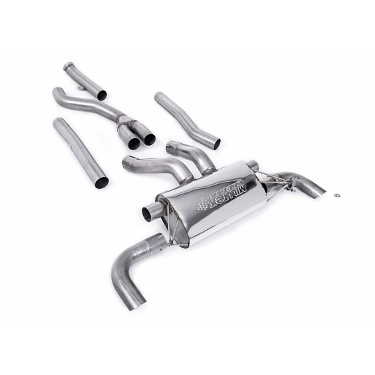 Milltek Sport výfukový systém cat-back náhrada OPF/GPF pro BMW řada 3 G20/G21 M340i XDrive Sedan/Touring (s OPF/GPF) 2019-2024