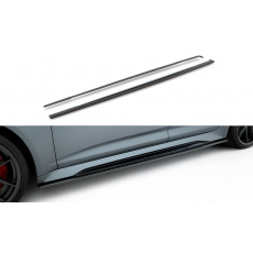 Maxton Design difuzory pod boční prahy pro Audi RS7 C8, materiál pravý karbon