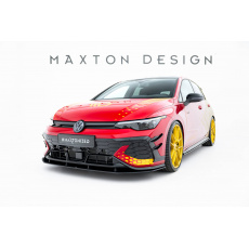 Maxton Design "Street Pro" spoiler pod přední nárazník pro Volkswagen Golf GTI Mk8 Facelift, plast ABS bez povrchové úpravy, Clubsport