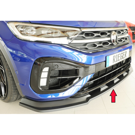 Rieger lipa pod přední nárazník pouze pro R / R-Line pro Volkswagen T-roc A1 5-dvéř., 01/22-, plast ABS bez povrchové úpravy