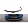 Maxton Design spoiler pod přední nárazník ver.2 pro Škoda Octavia Mk4, carbon-Look, Sportline