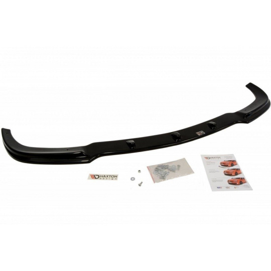 Maxton Design spoiler pod přední nárazník pro Mercedes CLK W209, černý lesklý plast ABS