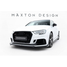 Maxton Design spoiler pod přední nárazník ver.4 pro Audi RS3 8V Facelift, černý lesklý plast ABS, Sedan Maxton Design spoiler pod přední nárazník ver.4 pro Audi RS3 8V Facelift, černý lesklý plast ABS, Sedan