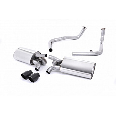 Milltek Sport výfukový systém cat-back bez rezonátoru (hlasitější) pro Porsche Cayman S 3.4 987 Gen2 2009-2013, černé koncovky Milltek Sport výfukový systém cat-back bez rezonátoru (hlasitější) pro Porsche Cayman S 3.4 987 Gen2 2009-2013, černé koncovky