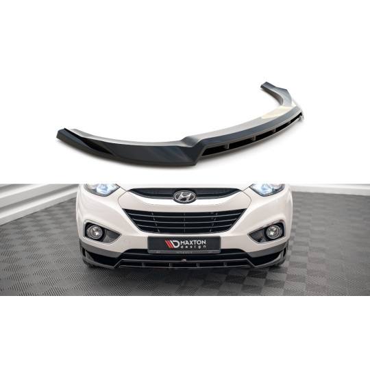 Maxton Design spoiler pod přední nárazník pro Hyundai ix35 Mk1, černý lesklý plast ABS