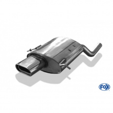 Fox Sportauspuff koncový tlumič výfuku s koncovkou 160x80 Typ 53 pro Mercedes třída C 203 s motorem 2.0, 2.3