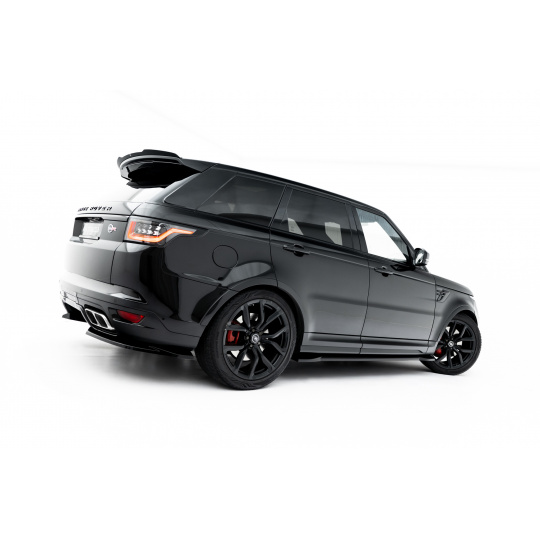 Maxton Design difuzory pod boční prahy pro Land rover Range Rover Sport SVR Mk2 Facelift, černý lesklý plast ABS