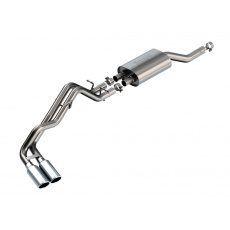 Borla Cat-Back výfukový systém "S-Type" pro Ford Ranger XL / XLT / Lariat 2.3l 4Cyl., automat, 2WD/4WD, CC s SB (5') rozvor 128,7'', r.v. 2024, typ koncovek: chromové