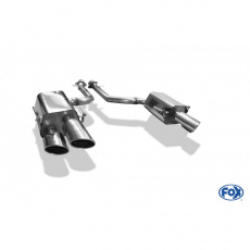 Fox Sportauspuff koncový tlumič výfuku s koncovkou 2x115x85 Typ 38 na obou stranách pro Lexus RC 2014- s motorem 5.0