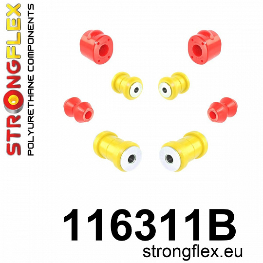 116311B: Strongflex Sada silentbloků předního zavěšení 116311B: Strongflex Sada silentbloků předního zavěšení