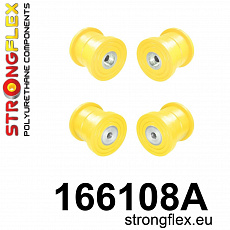 166108A: Strongflex Sada silentbloků uložení zadního nosníku varianta SPORT
