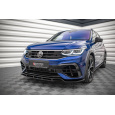 Maxton Design spoiler pod přední nárazník pro Volkswagen Tiguan Mk2 R-Line Facelift, černý lesklý plast ABS