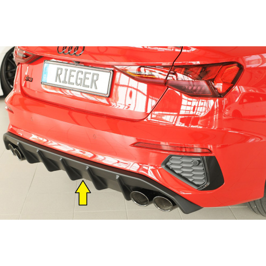 Rieger vložka zadního nárazníku pro Audi A3 GY 5-dvéř. (sportback), plast ABS bez povrchové úpravy