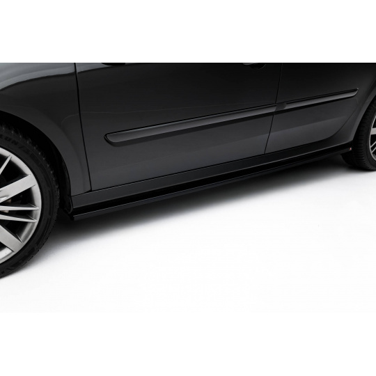 Maxton Design difuzory pod boční prahy pro Renault Laguna GT Mk3, černý lesklý plast ABS