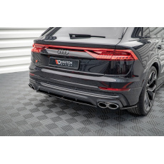 Maxton Design středový spoiler pod zadní nárazník s žebrováním pro Audi SQ8 Mk 1, černý lesklý plast ABS Maxton Design středový spoiler pod zadní nárazník s žebrováním pro Audi SQ8 Mk 1, černý lesklý plast ABS