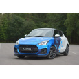Maxton Design spoiler pod přední nárazník ver.1 pro Suzuki Swift Mk6 Sport, černý lesklý plast ABS