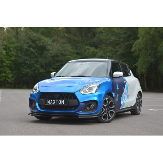 Maxton Design spoiler pod přední nárazník ver.1 pro Suzuki Swift Mk6 Sport, černý lesklý plast ABS Maxton Design spoiler pod přední nárazník ver.1 pro Suzuki Swift Mk6 Sport, černý lesklý plast ABS