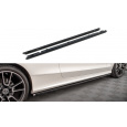 Maxton Design difuzory pod boční prahy pro Mercedes třída C W205 Facelift/AMG-Line/Coupe, carbon-Look