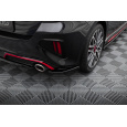 Maxton Design boční difuzory pod zadní nárazník pro Kia Cee'd Mk3 GT Facelift, černý lesklý plast ABS