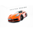 Maxton Design spoiler pod přední nárazník v.3 pro Porsche Cayman GTS 982c, černý lesklý plast ABS