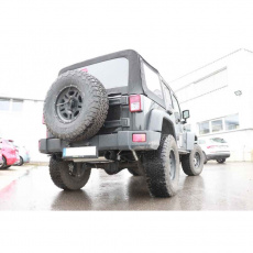 Fox Sportauspuff koncový tlumič výfuku s koncovkou 1x100 Typ 25 černá na obou stranách pro Jeep Wrangler 2007- s motorem 2.8 CRD, 3.6, 3.8