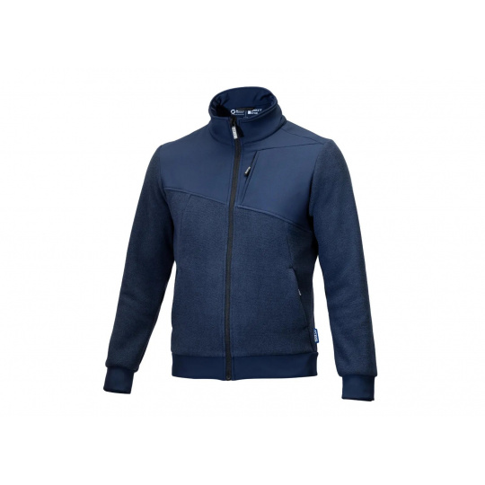 Sparco Grit fleecová mikina na zip, barva: modrá, velikost: L Sparco Grit fleecová mikina na zip, barva: modrá, velikost: L