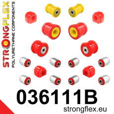 036111B: Strongflex Kompletní sada polyuretanových silentbloků pro zavěšení 036111B: Strongflex Kompletní sada polyuretanových silentbloků pro zavěšení