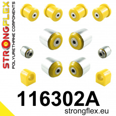 116302A: Strongflex Sada silentbloků předního zavěšení varianta SPORT 116302A: Strongflex Sada silentbloků předního zavěšení varianta SPORT