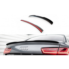 Maxton Design prodloužení spoileru pro Audi A6 C7, C7 FL, černý lesklý plast ABS