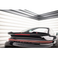 Maxton Design prodloužení spoileru pro Porsche 911 992 Turbo S, černý lesklý plast ABS