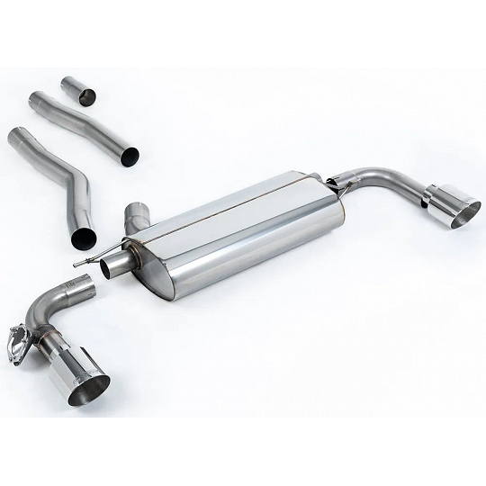 Milltek Sport výfukový systém OPF/GPF Back pro BMW řada 1 128ti 5-dvéř. (F40 s OPF/GPF) 2021-2024, GT-115 leštěné koncovky