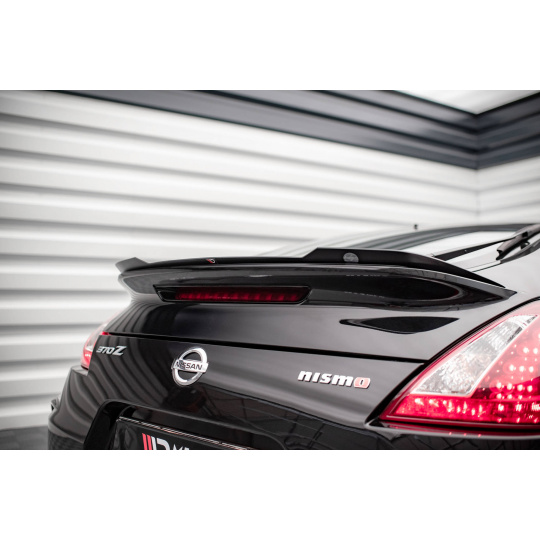 Maxton Design prodloužení spoileru pro Nissan 370Z Nismo, černý lesklý plast ABS
